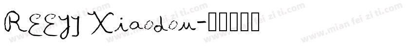 REEJI Xiaodou字体转换